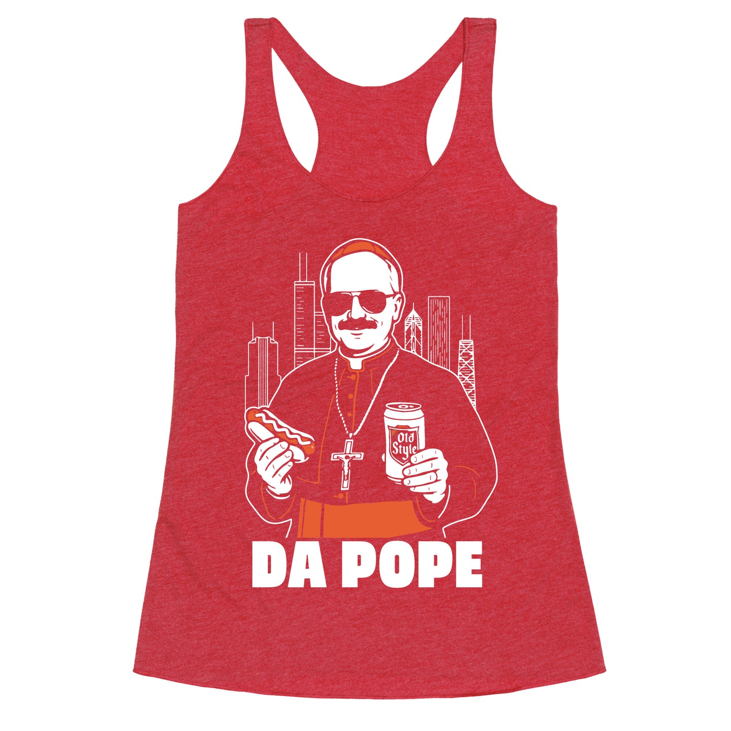Da Pope Leo Racerback Tank