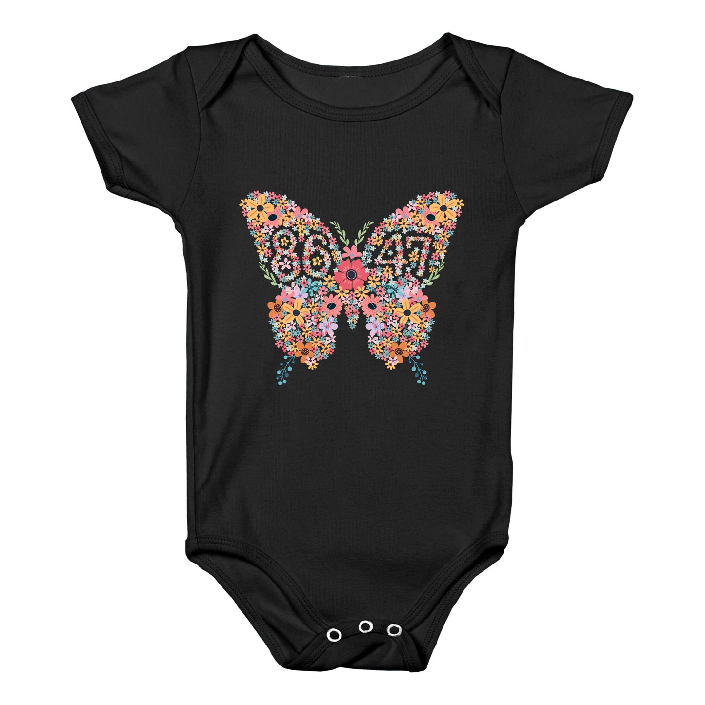 8647 Anti Trump Butterfly Baby One-Piece