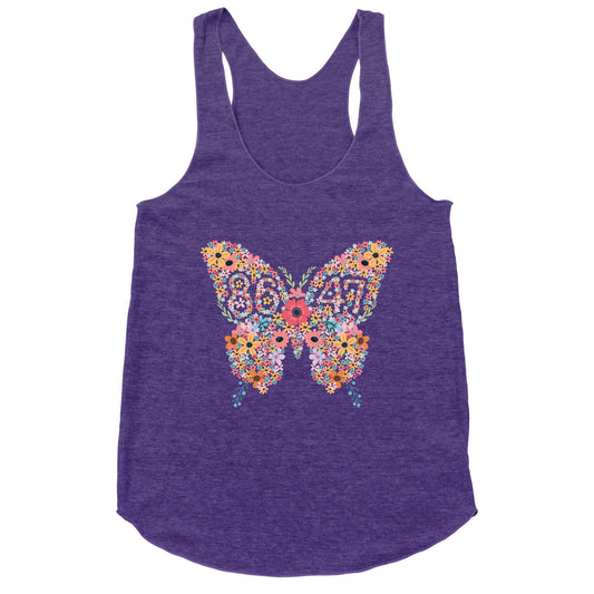 8647 Anti Trump Butterfly Racerback Tank