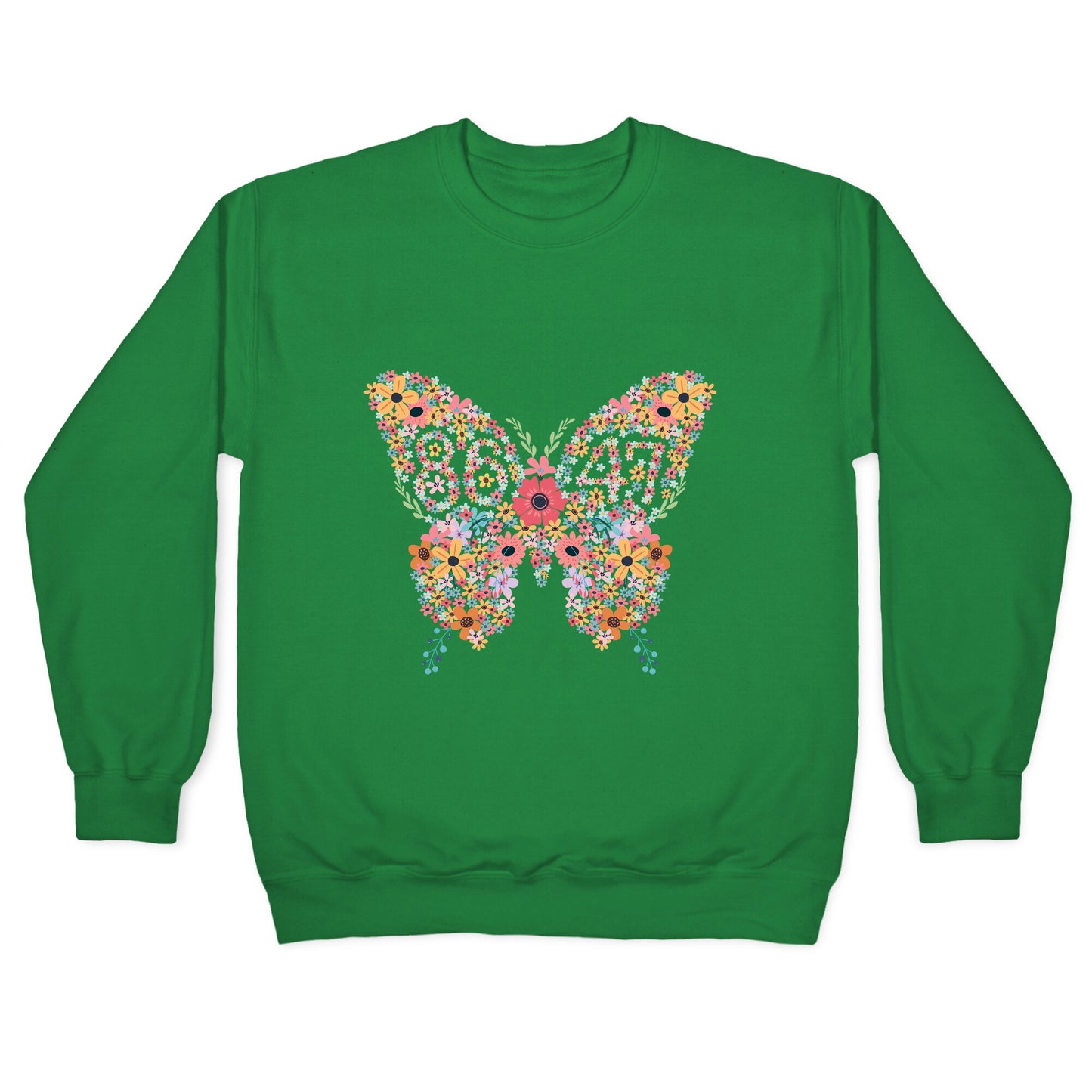 8647 Anti Trump Butterfly Crewneck Sweatshirt