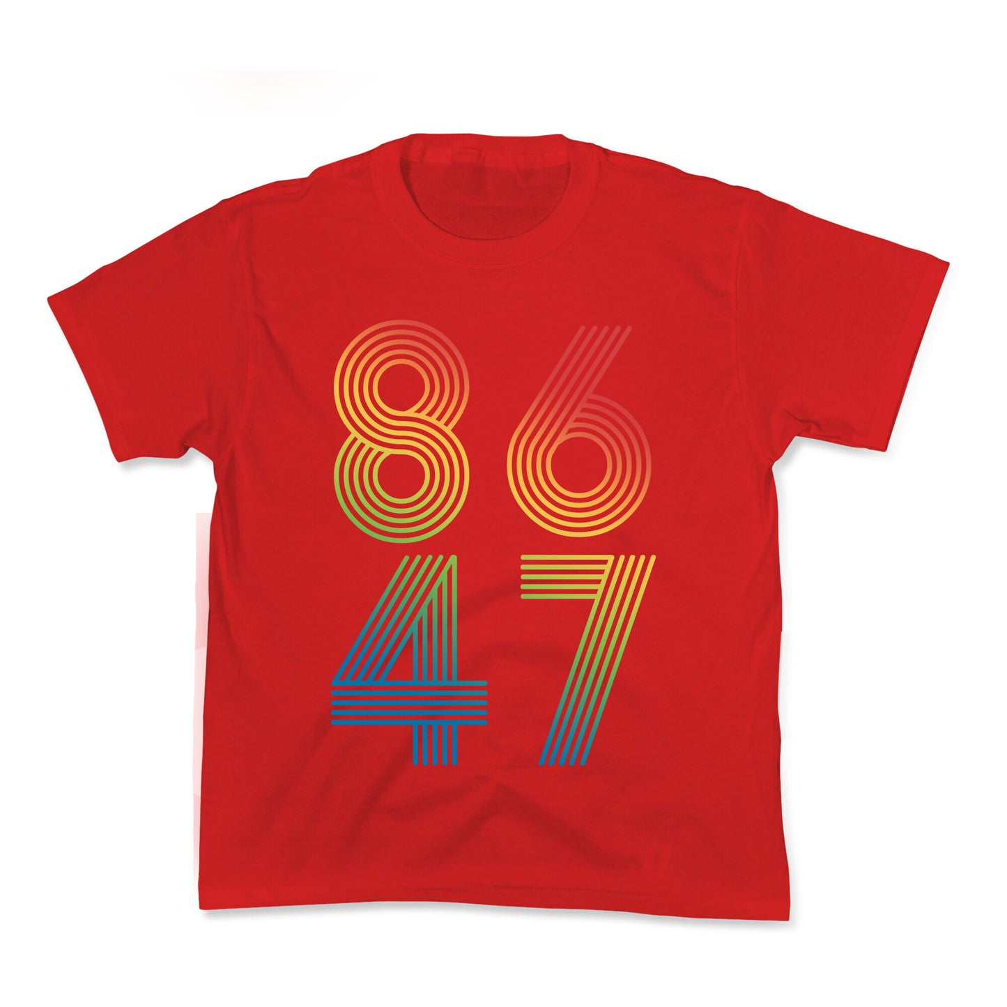 8647 Anti Trump Rainbow Kids Tee