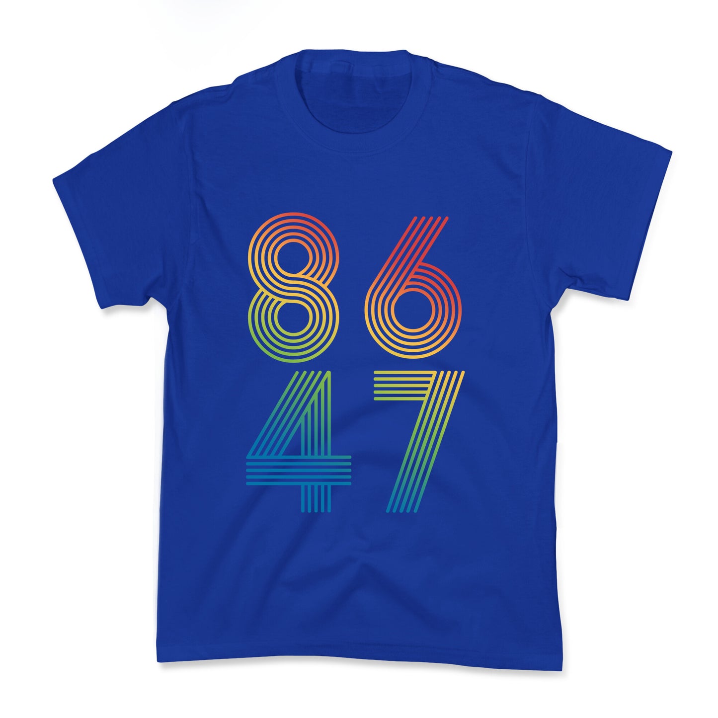 8647 Anti Trump Rainbow Kids Tee