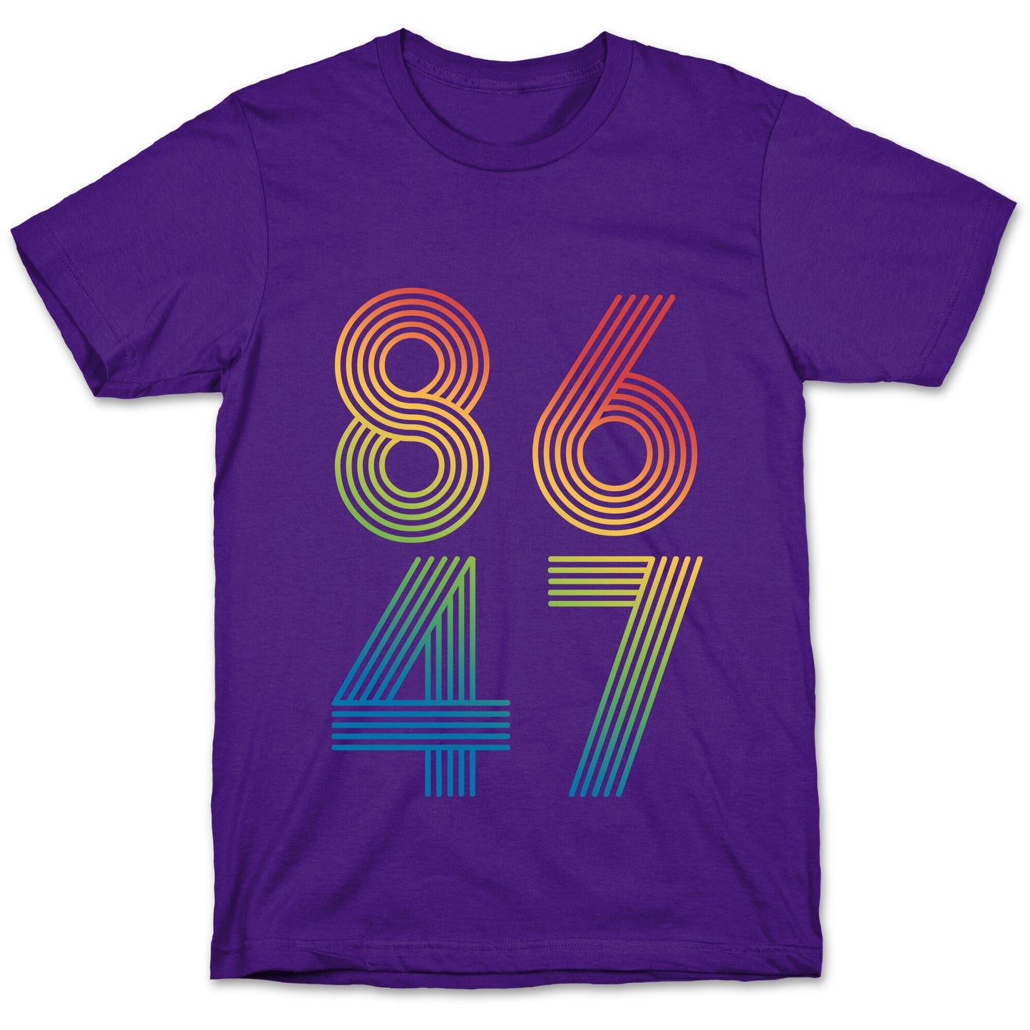 8647 Anti Trump Rainbow T-Shirt