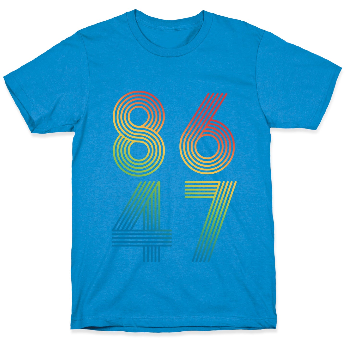8647 Anti Trump Rainbow T-Shirt