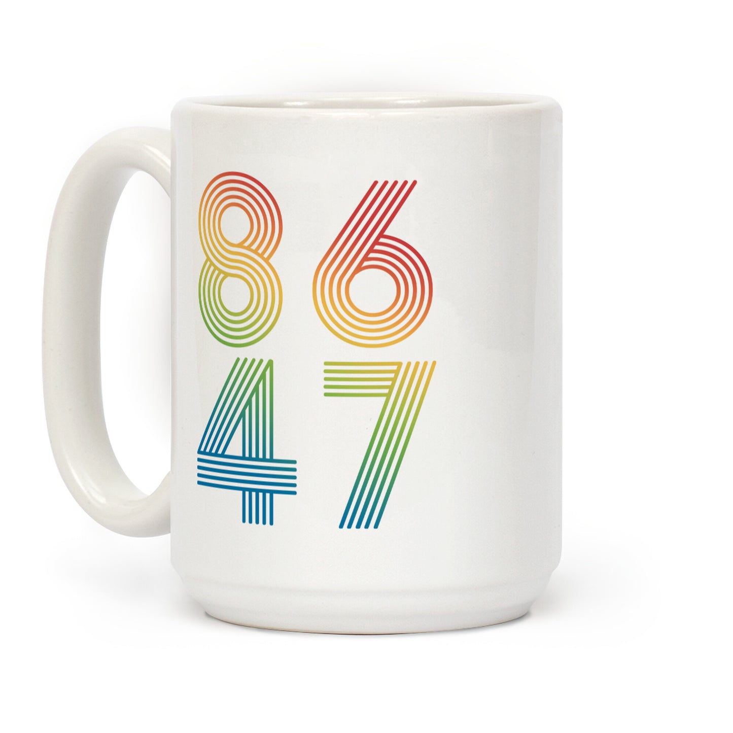 8647 Anti Trump Rainbow Coffee Mug