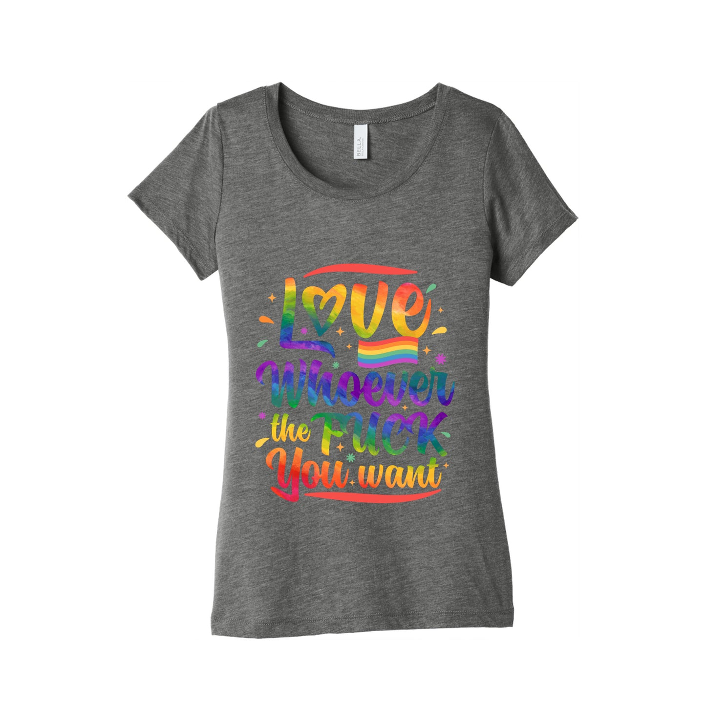 Love Whoever The F You Want Womens Triblend Tee
