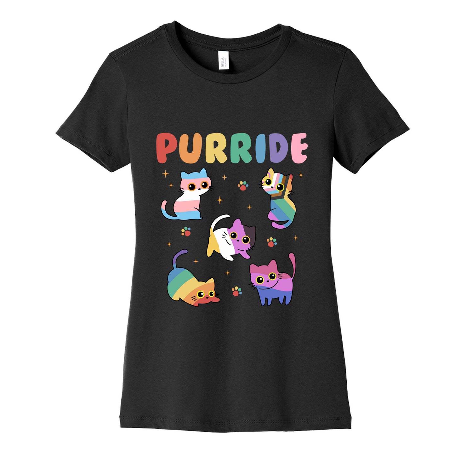 Purride Cats Pride Womens Cotton Tee