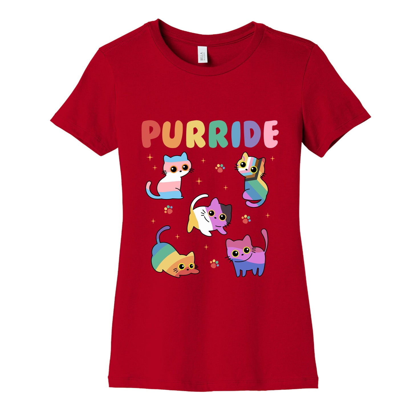 Purride Cats Pride Womens Cotton Tee