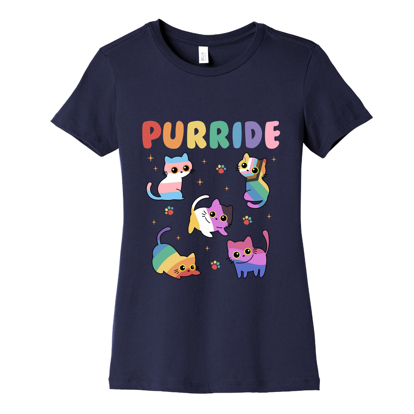 Purride Cats Pride Womens Cotton Tee