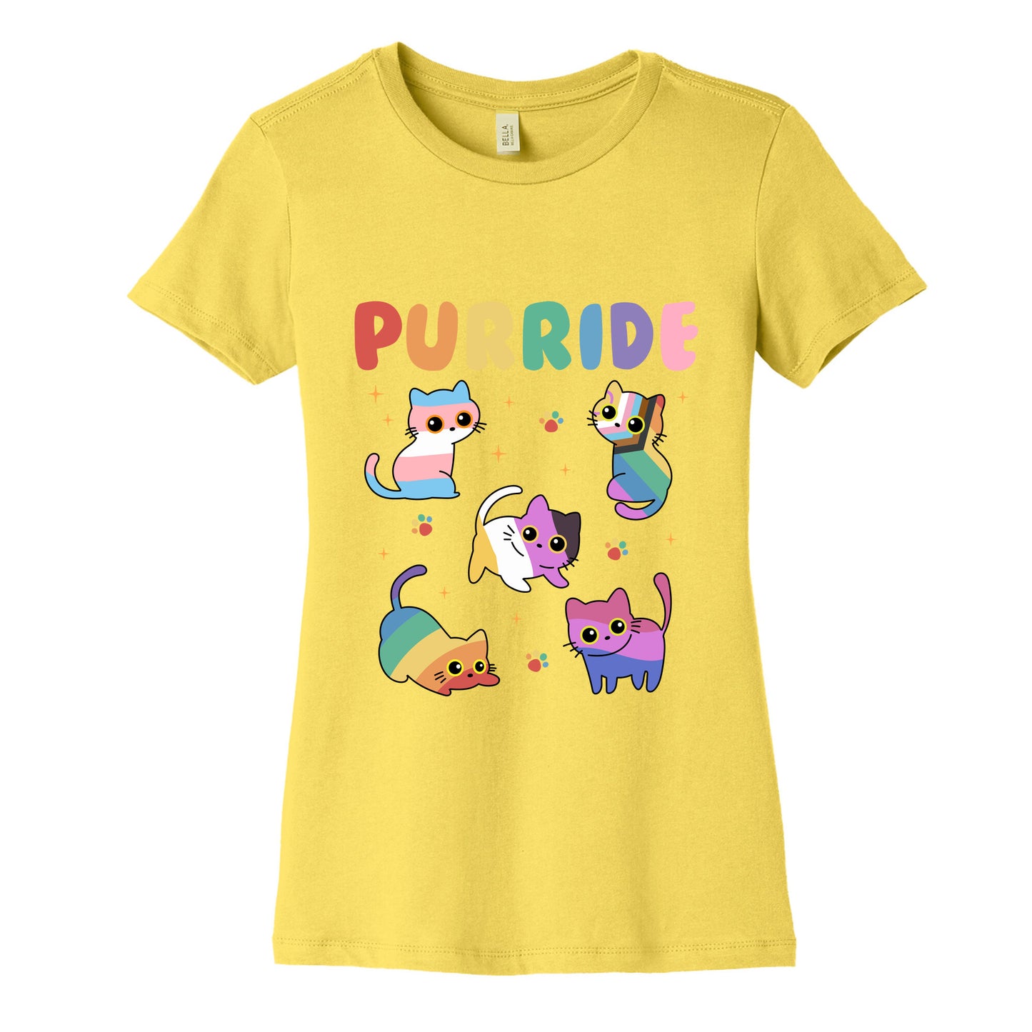 Purride Cats Pride Womens Cotton Tee