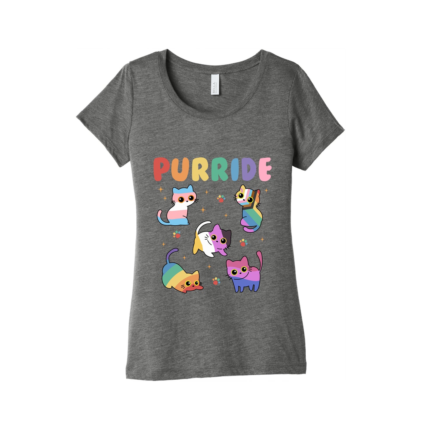 Purride Cats Pride Womens Triblend Tee