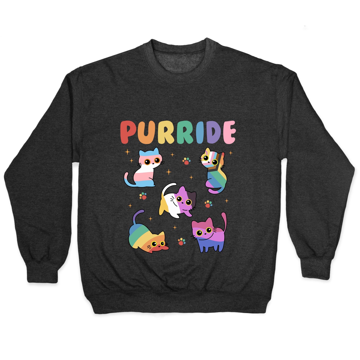 Purride Cats Pride Crewneck Sweatshirt