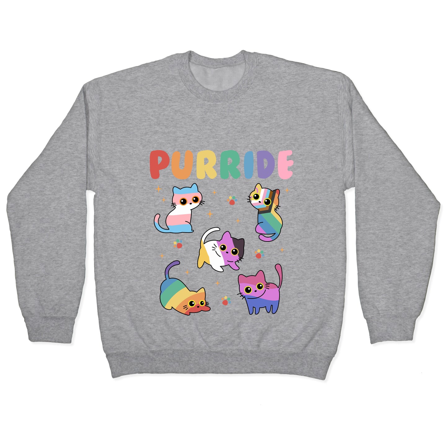 Purride Cats Pride Crewneck Sweatshirt