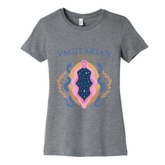 Vagitarian Lesbian Pride Womens Cotton Tee