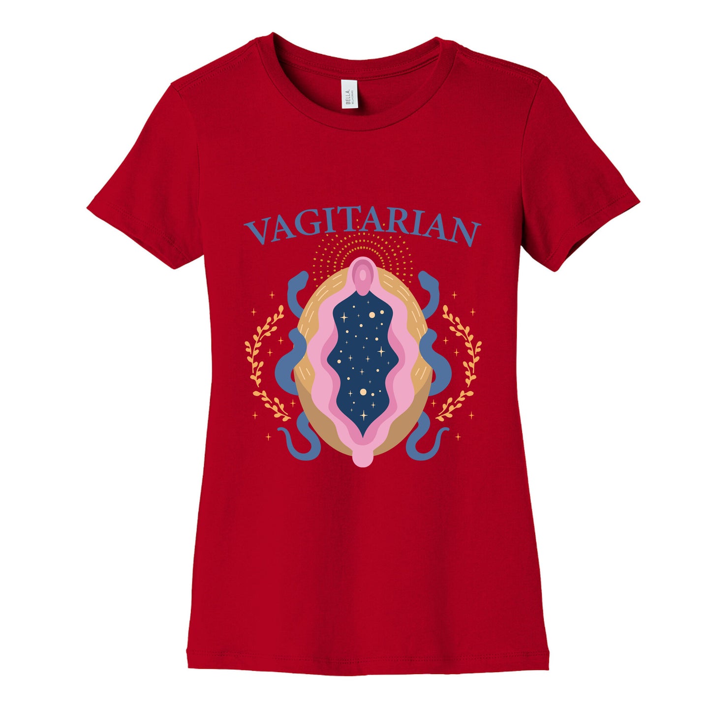 Vagitarian Lesbian Pride Womens Cotton Tee