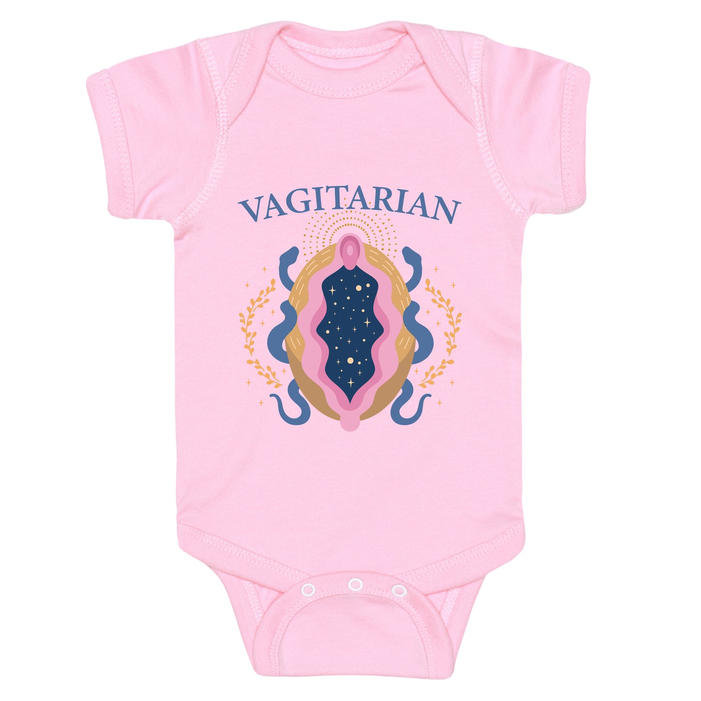 Vagitarian Lesbian Pride Baby One-Piece