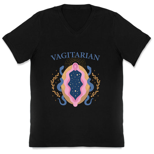 Vagitarian Lesbian Pride V-Neck