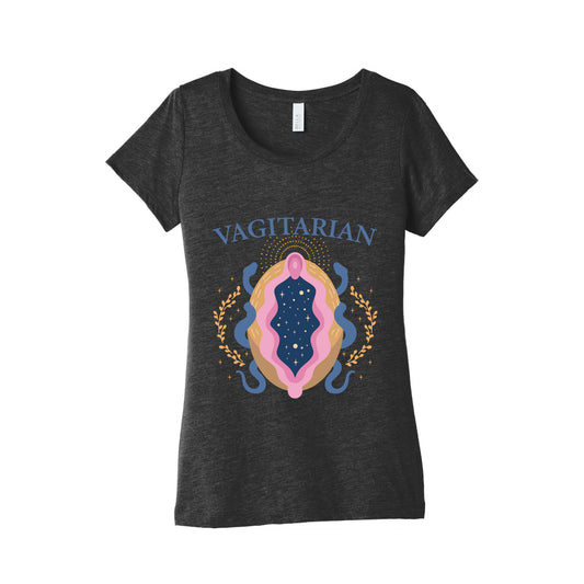 Vagitarian Lesbian Pride Womens Triblend Tee