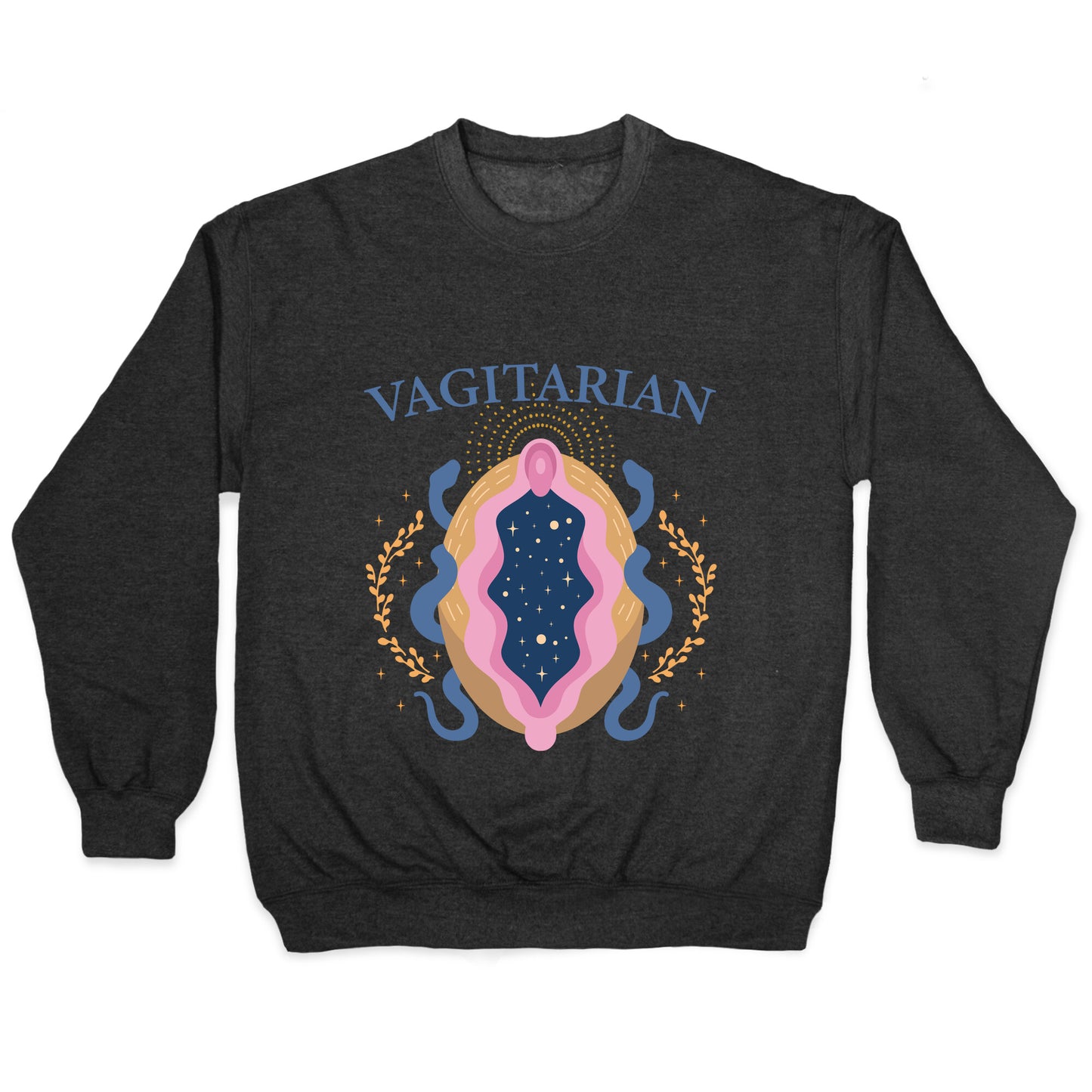 Vagitarian Lesbian Pride Crewneck Sweatshirt