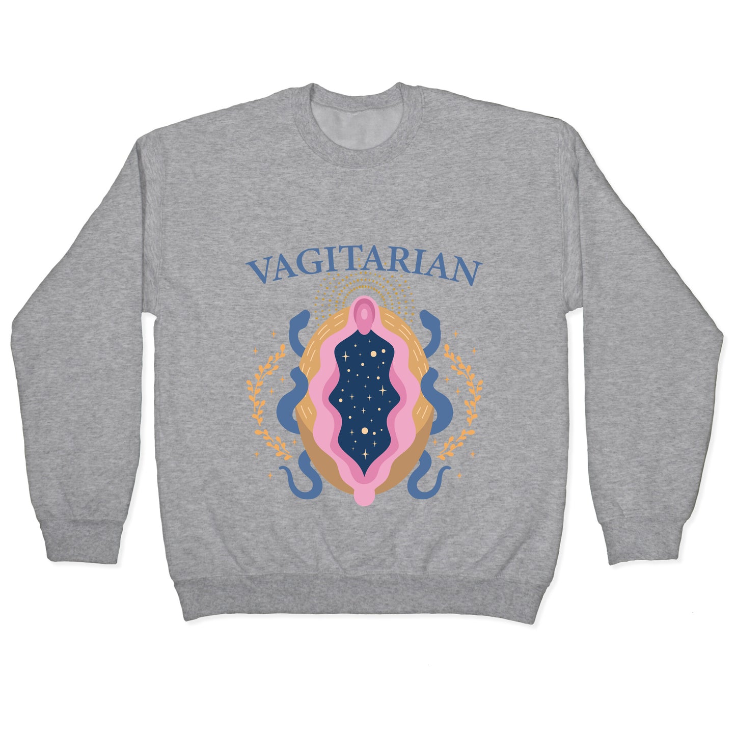 Vagitarian Lesbian Pride Crewneck Sweatshirt