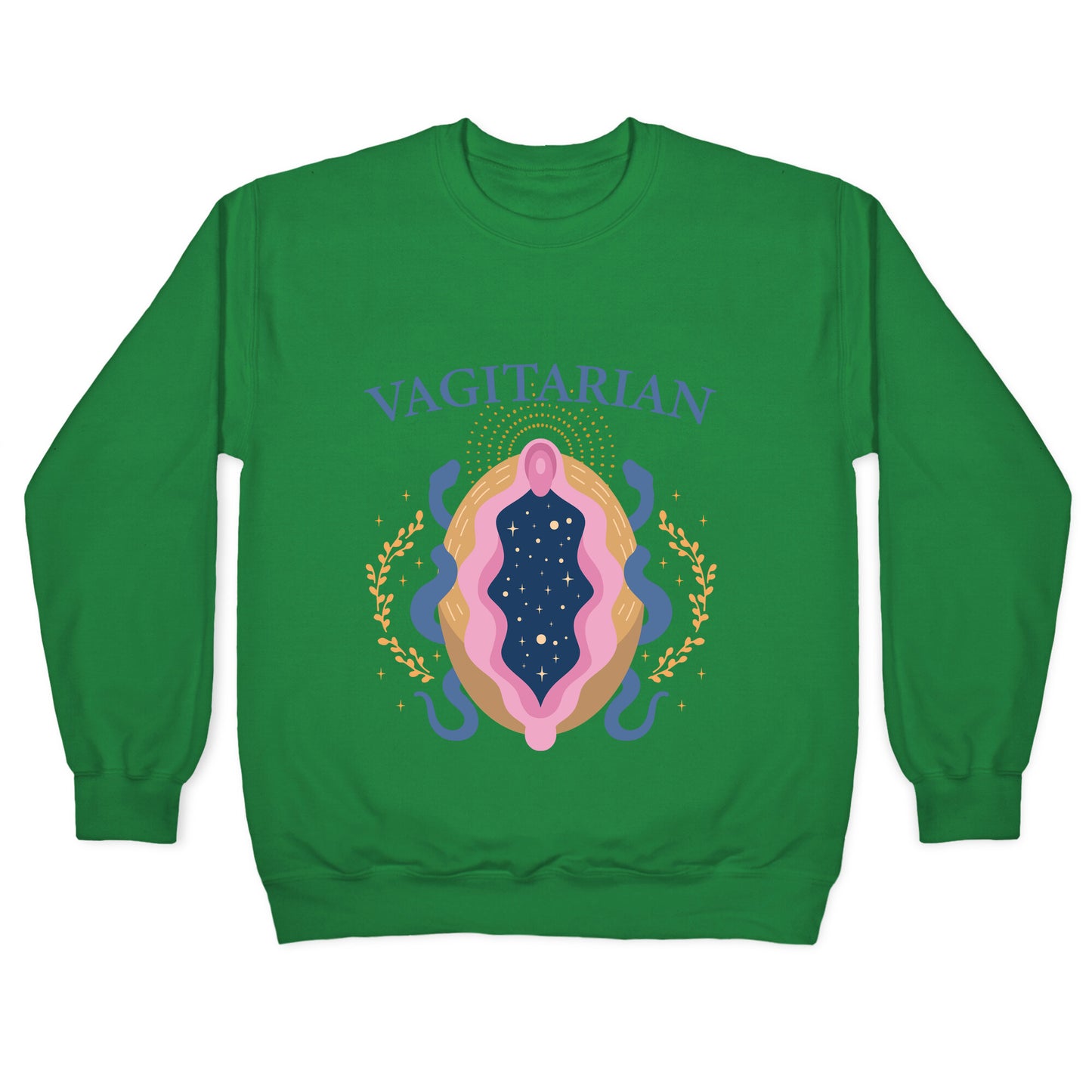 Vagitarian Lesbian Pride Crewneck Sweatshirt