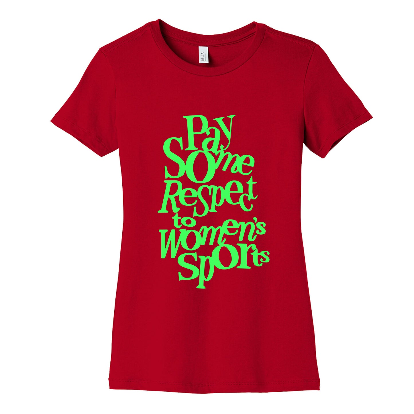Pay Some Respect To Womens Sports Womens Cotton Tee