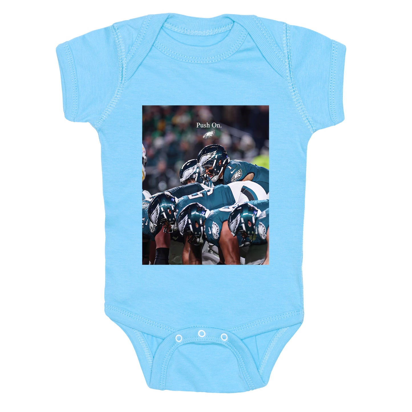 Eagles Push On Baby One-Piece
