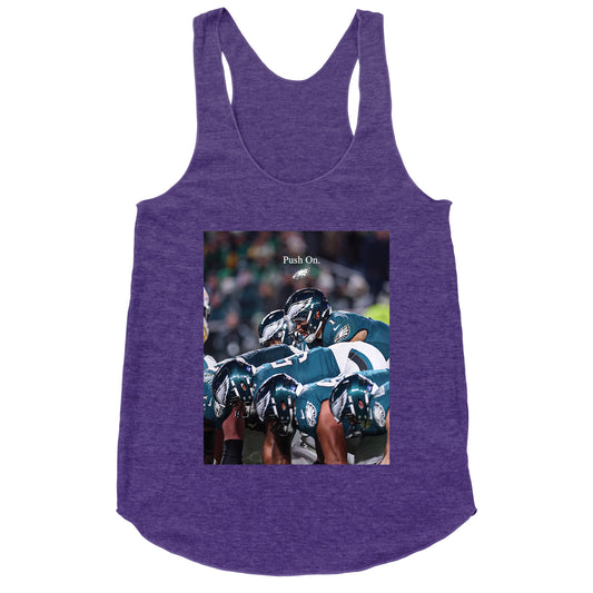 Eagles Push On Racerback Tank