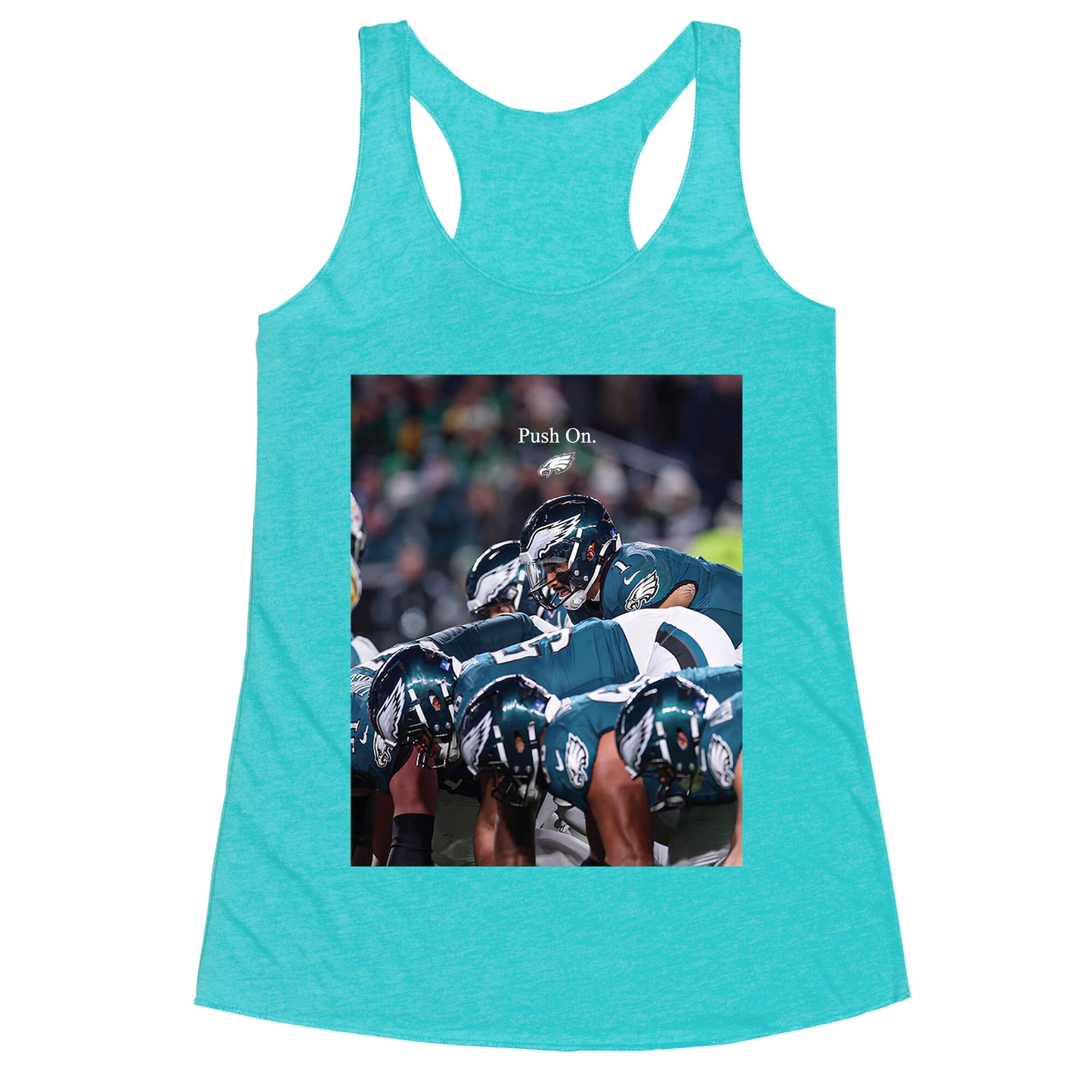 Eagles Push On Racerback Tank