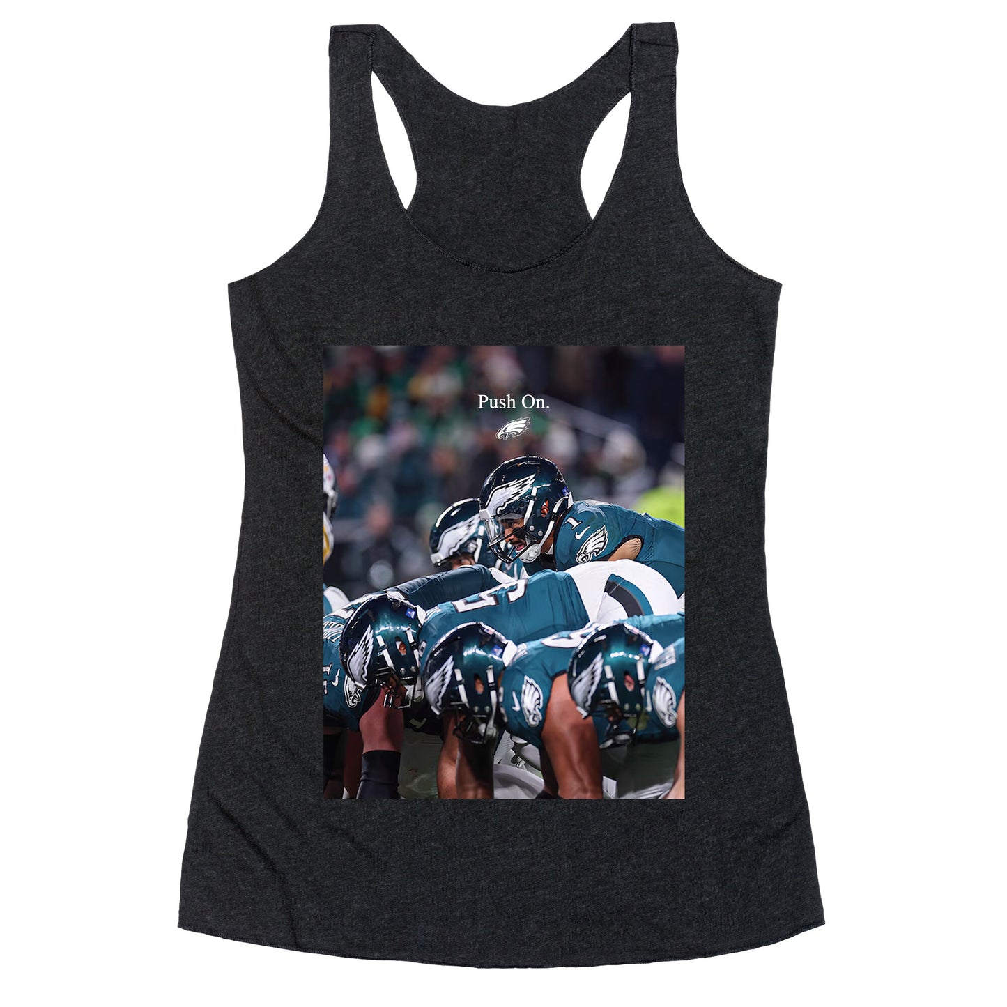 Eagles Push On Racerback Tank