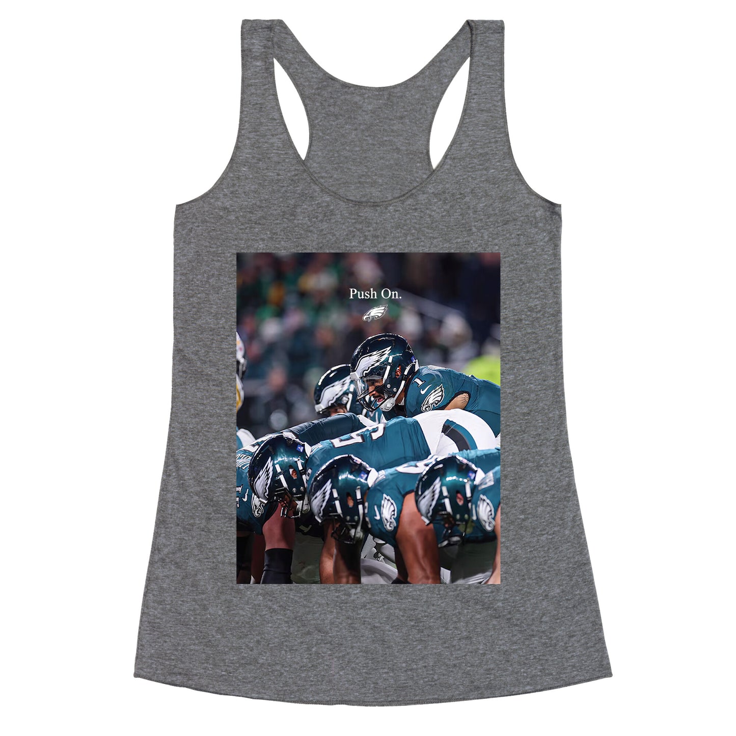 Eagles Push On Racerback Tank