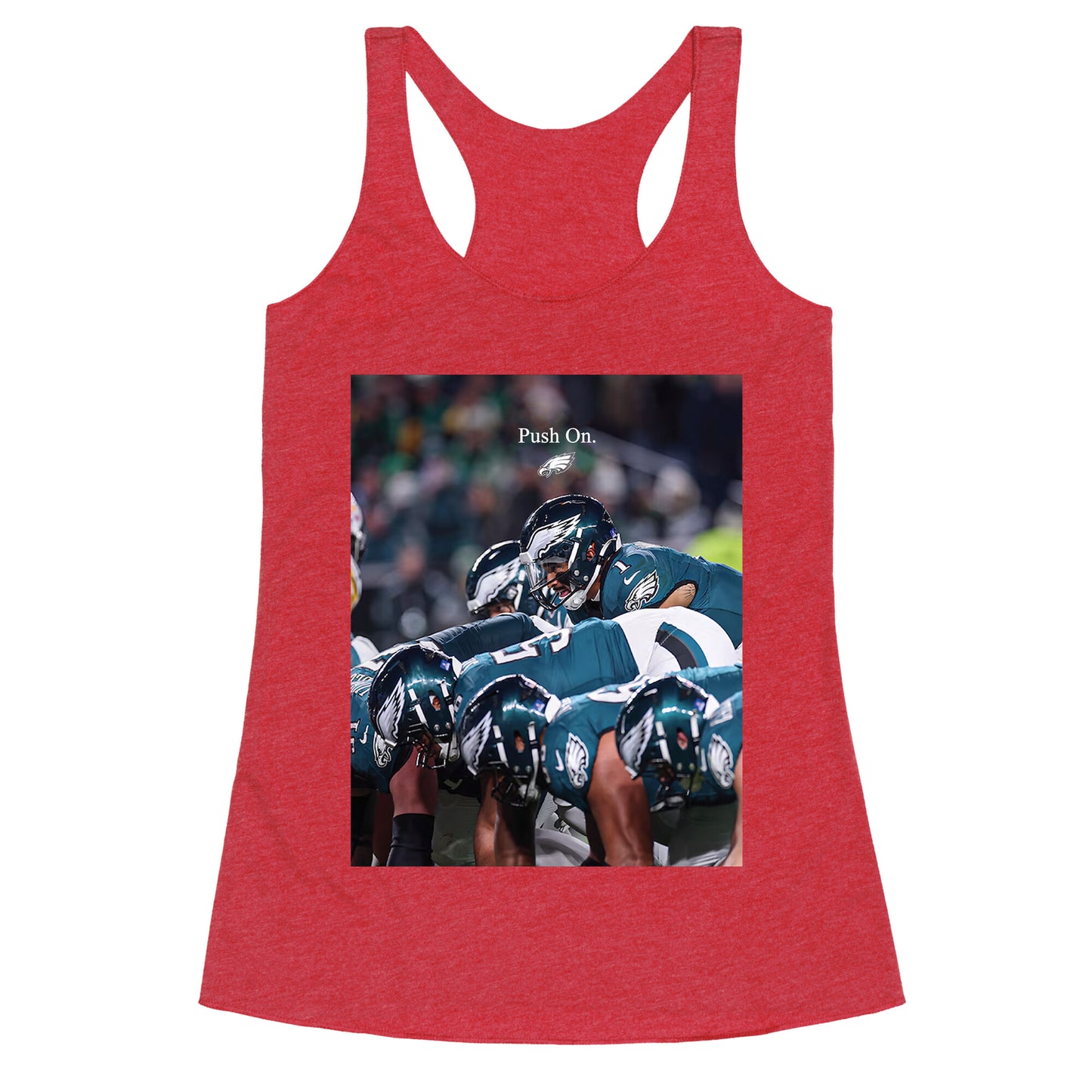 Eagles Push On Racerback Tank