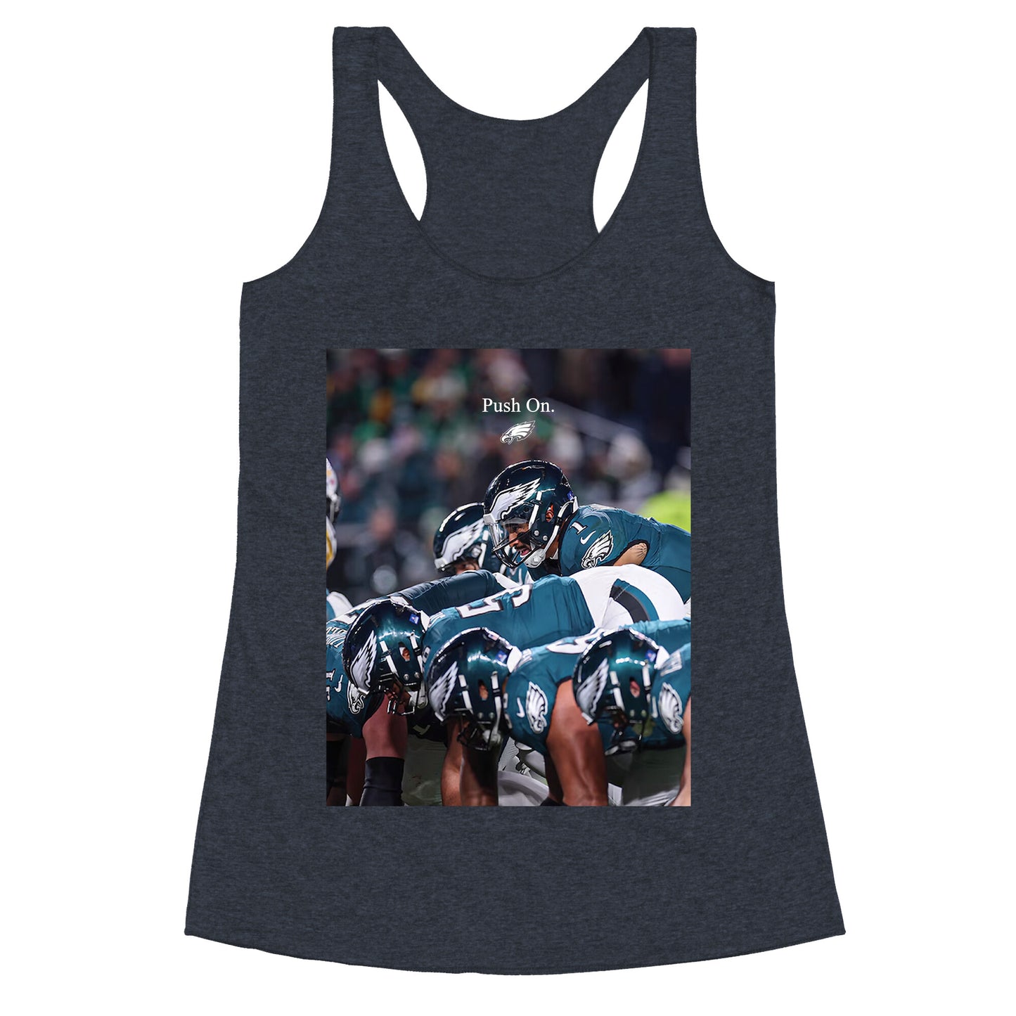 Eagles Push On Racerback Tank