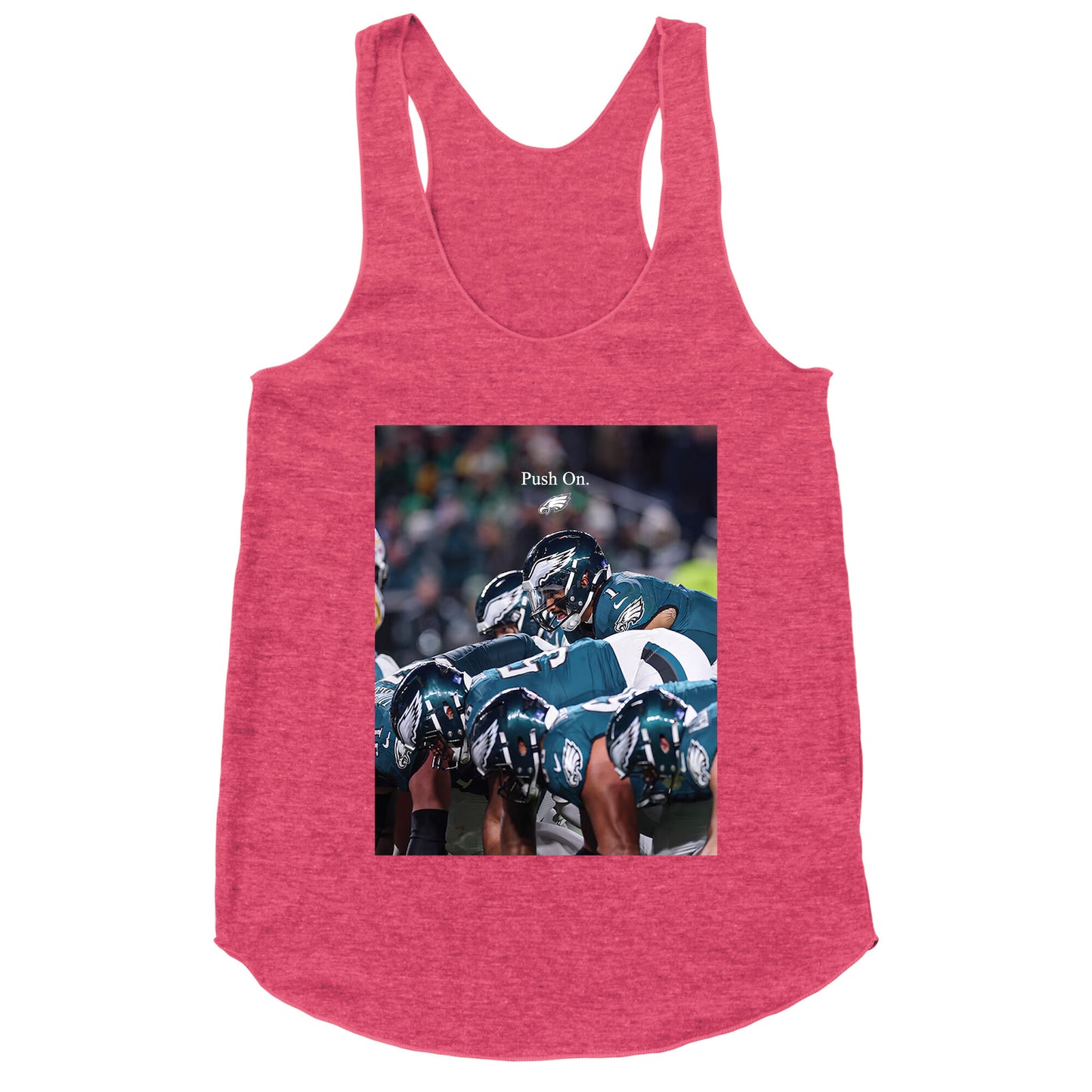 Eagles Push On Racerback Tank