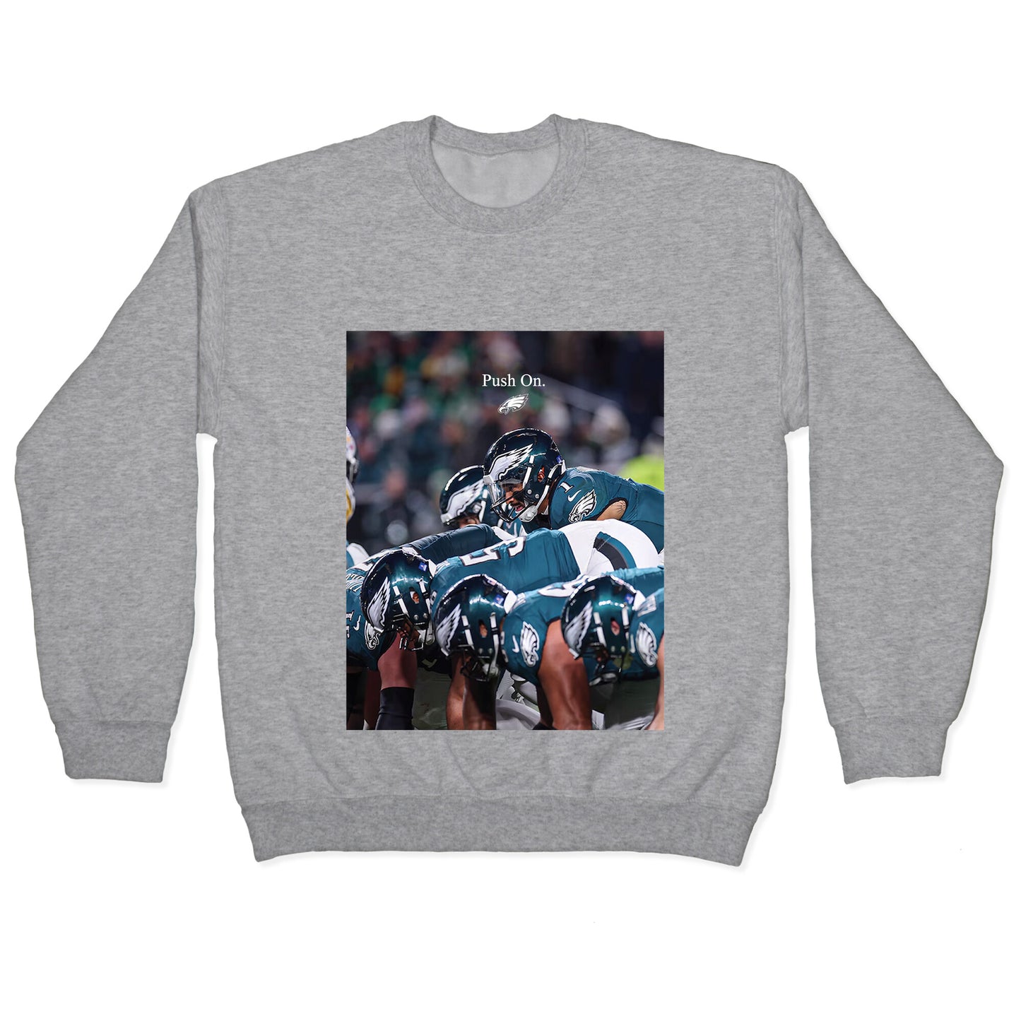 Eagles Push On Crewneck Sweatshirt