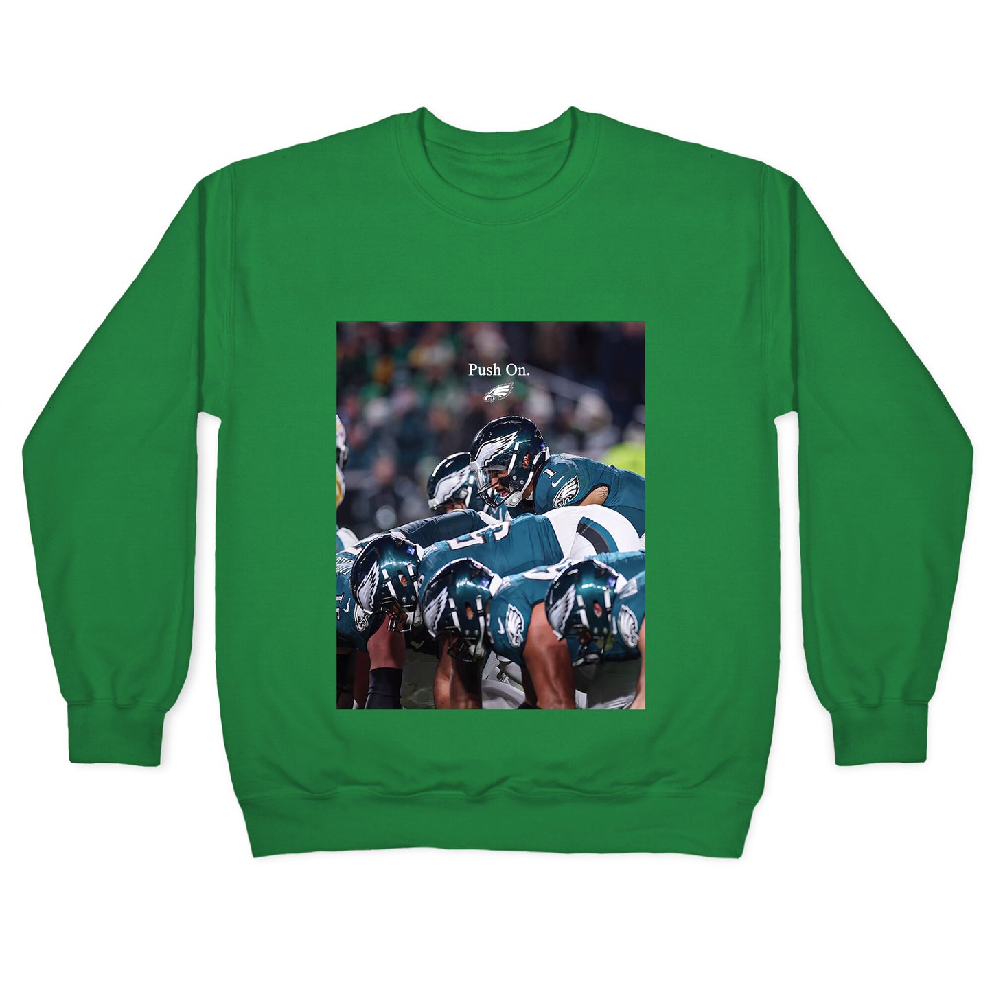 Eagles Push On Crewneck Sweatshirt