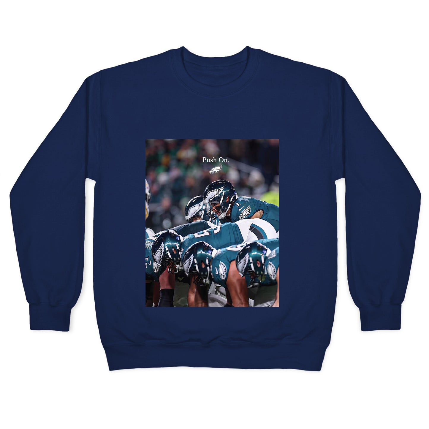 Eagles Push On Crewneck Sweatshirt