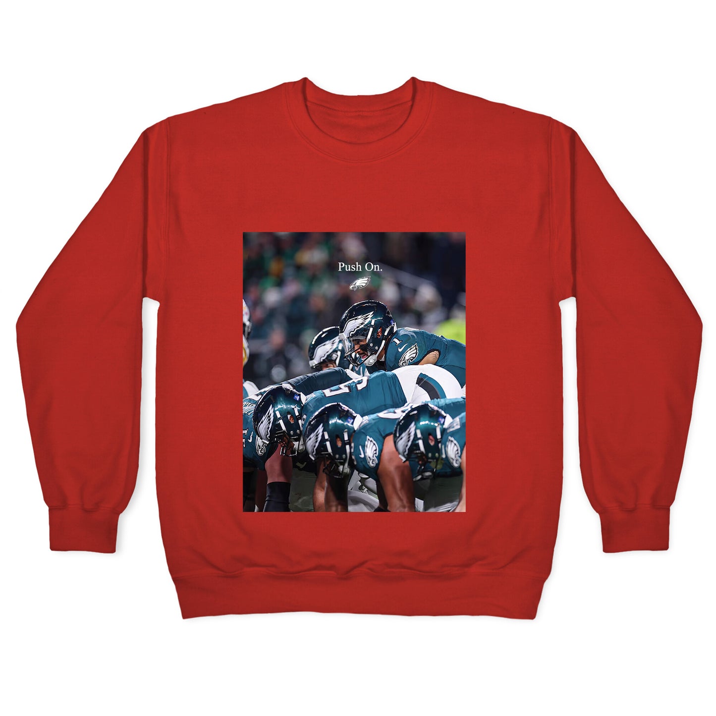 Eagles Push On Crewneck Sweatshirt