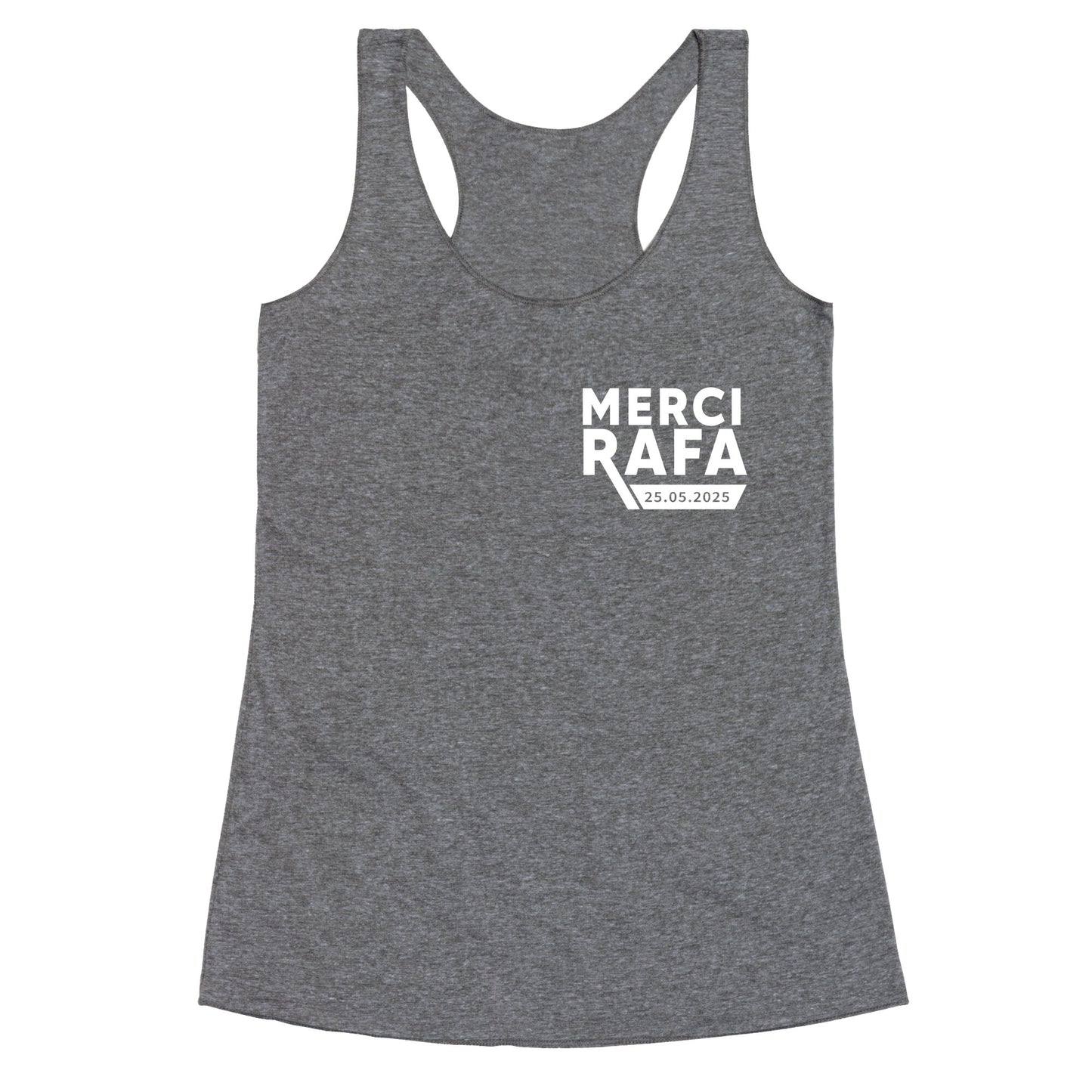 Merci Rafa Racerback Tank