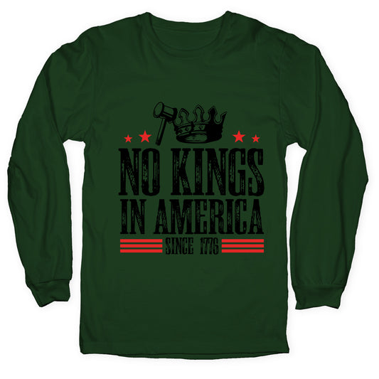 No Kings In America Longsleeve Tee