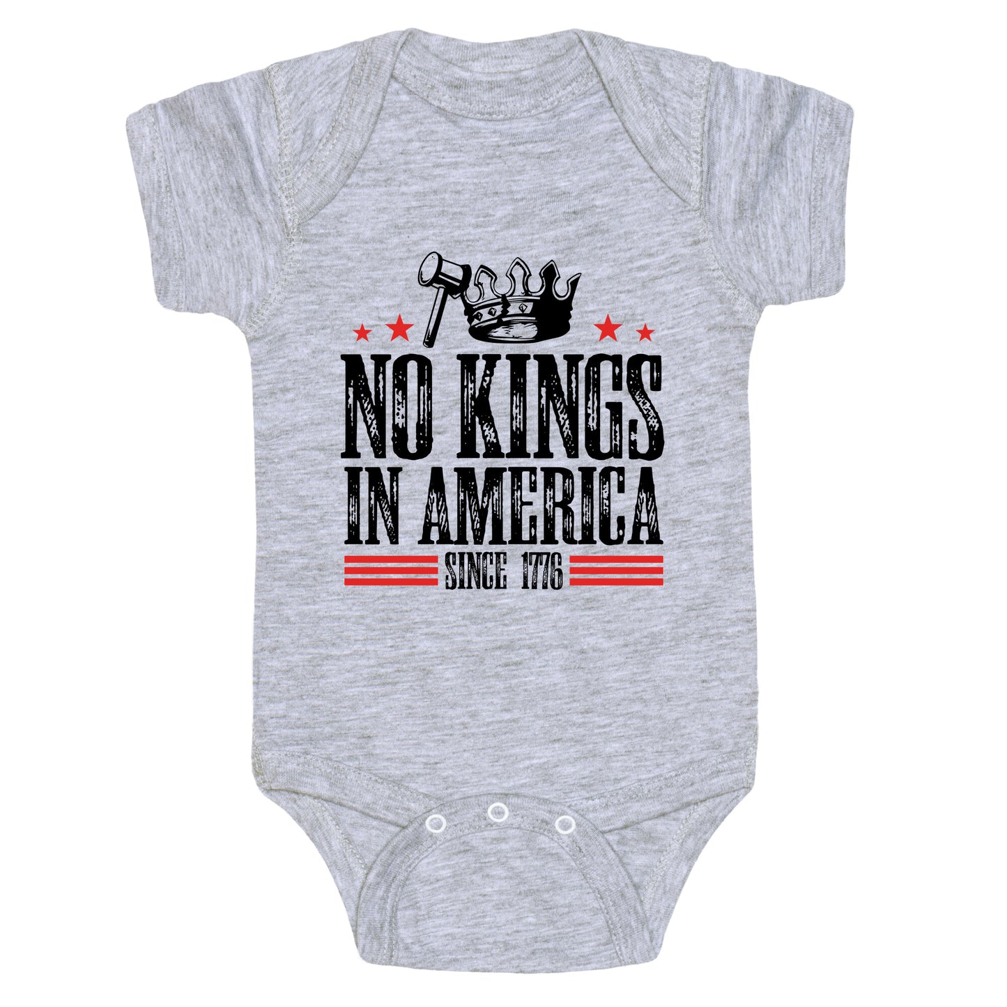 No Kings In America Baby One-Piece