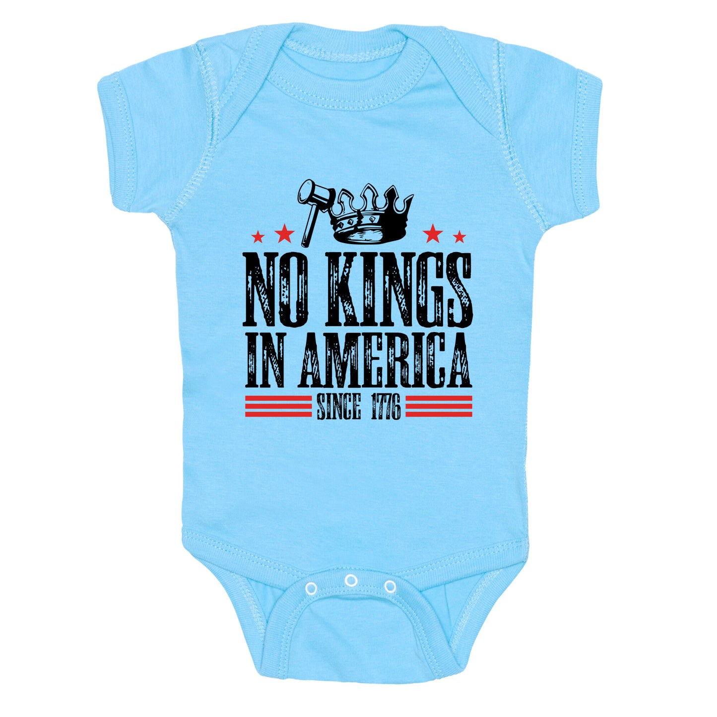 No Kings In America Baby One-Piece