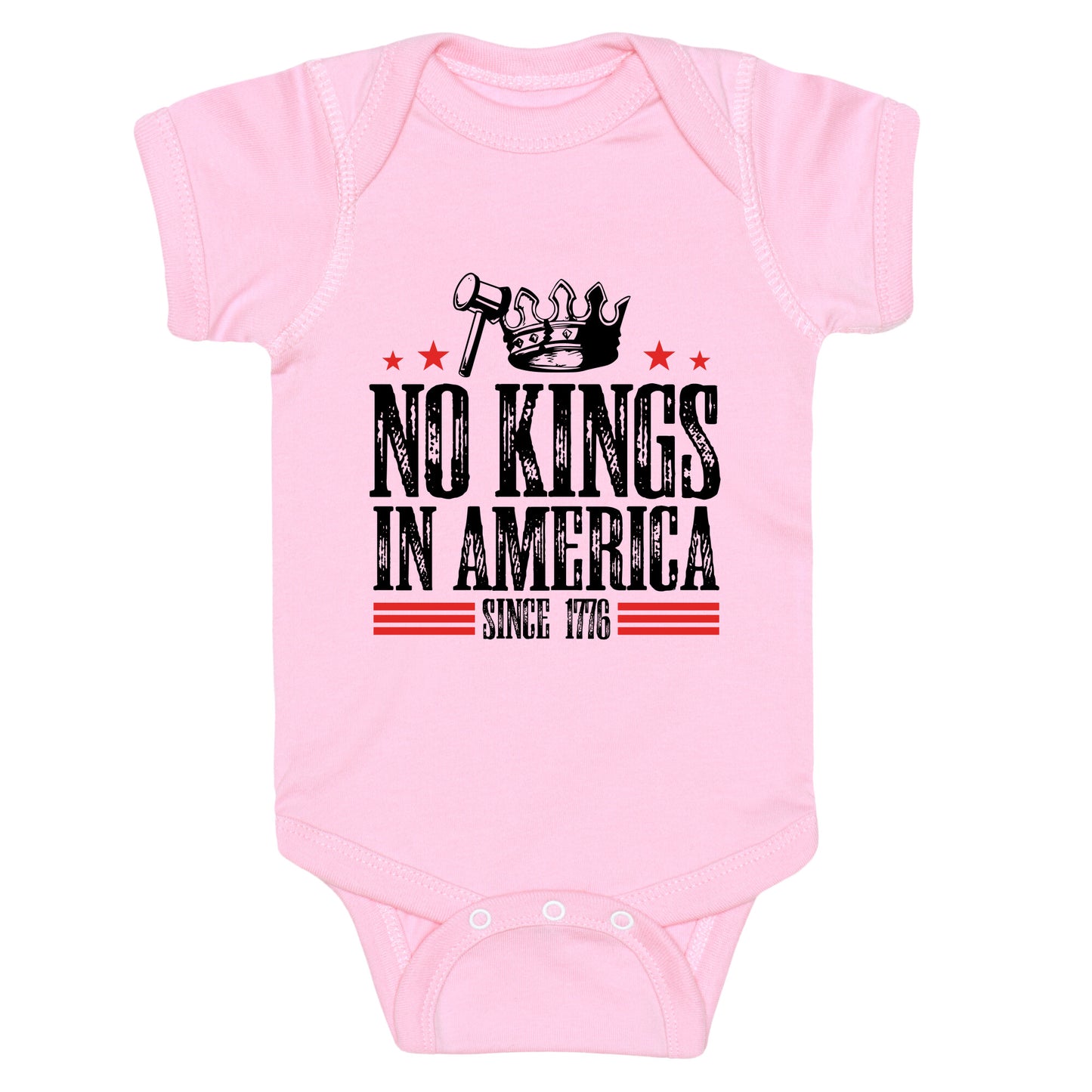 No Kings In America Baby One-Piece