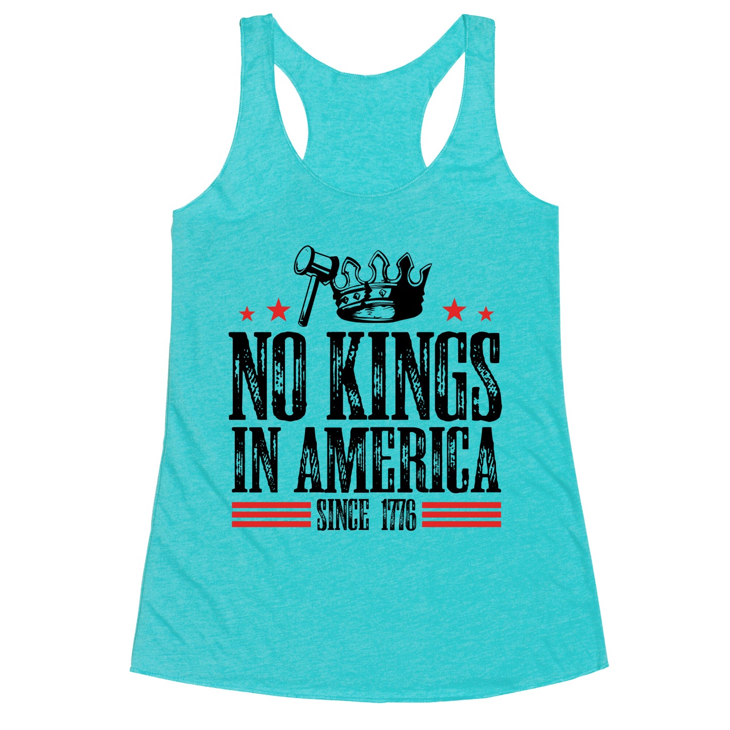 No Kings In America Racerback Tank