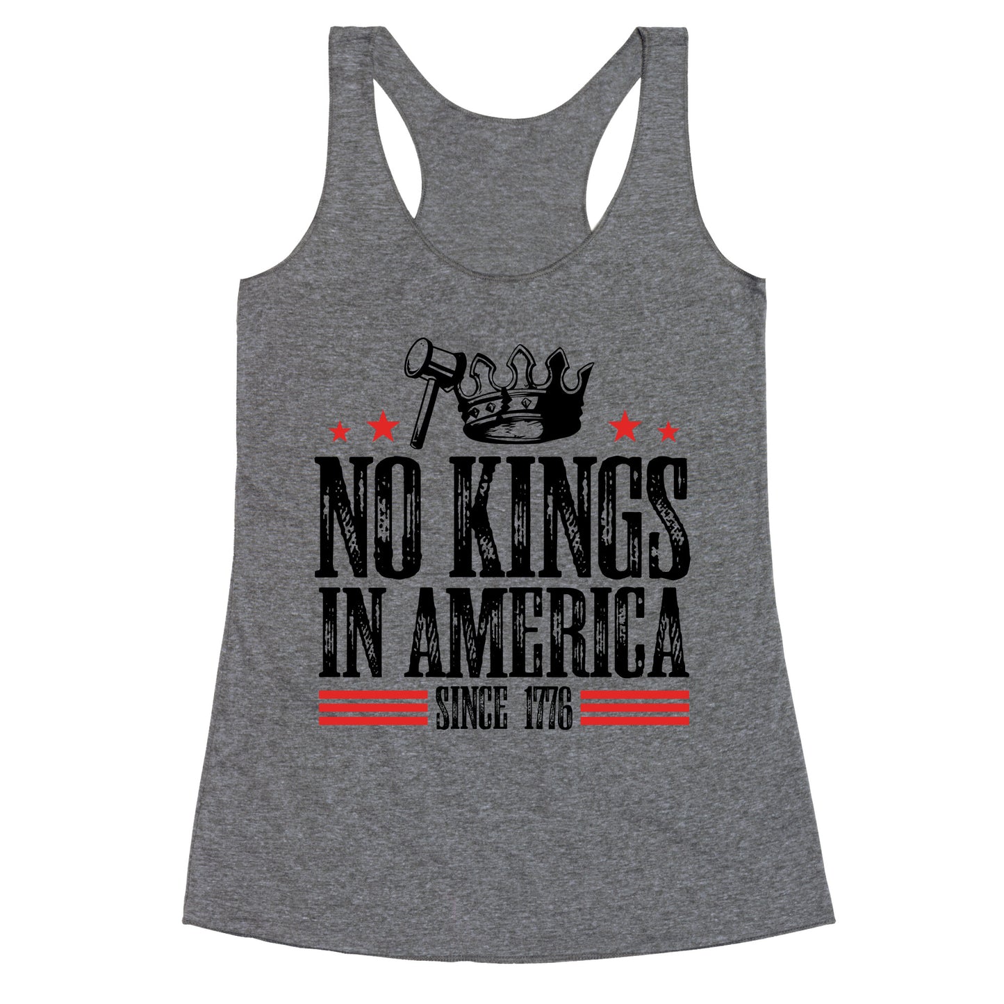 No Kings In America Racerback Tank