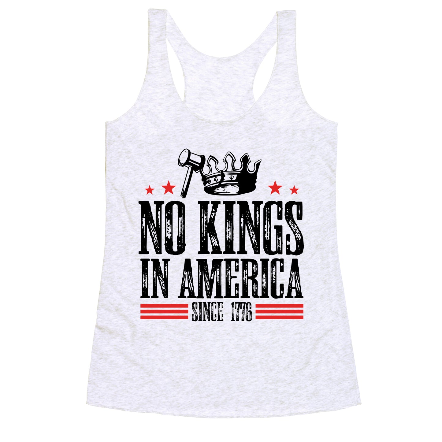 No Kings In America Racerback Tank