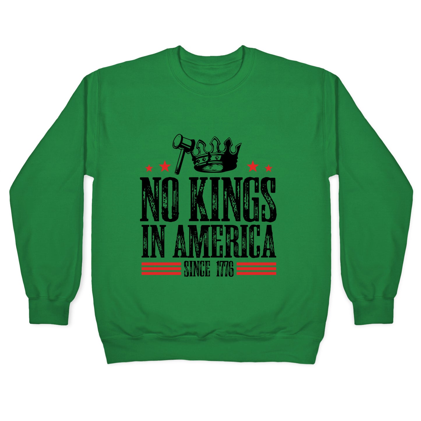 No Kings In America Crewneck Sweatshirt