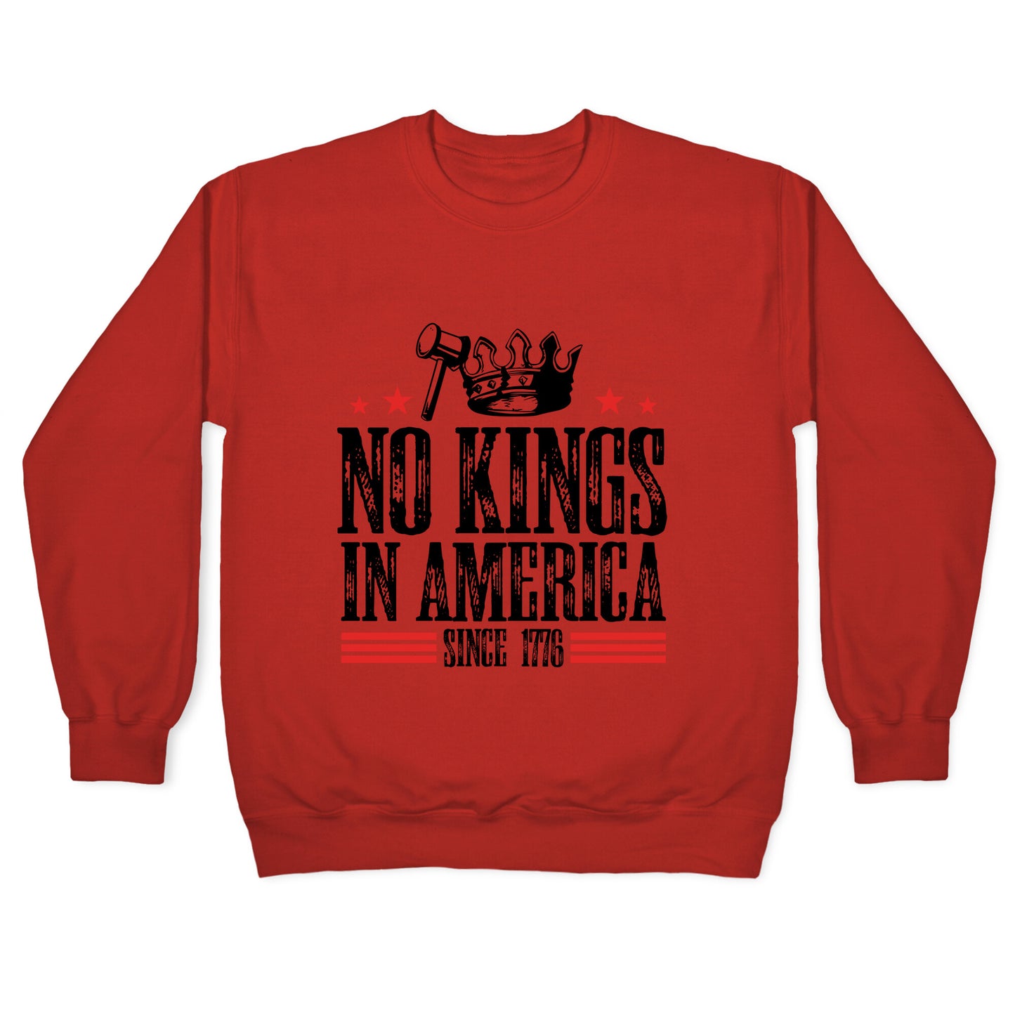 No Kings In America Crewneck Sweatshirt