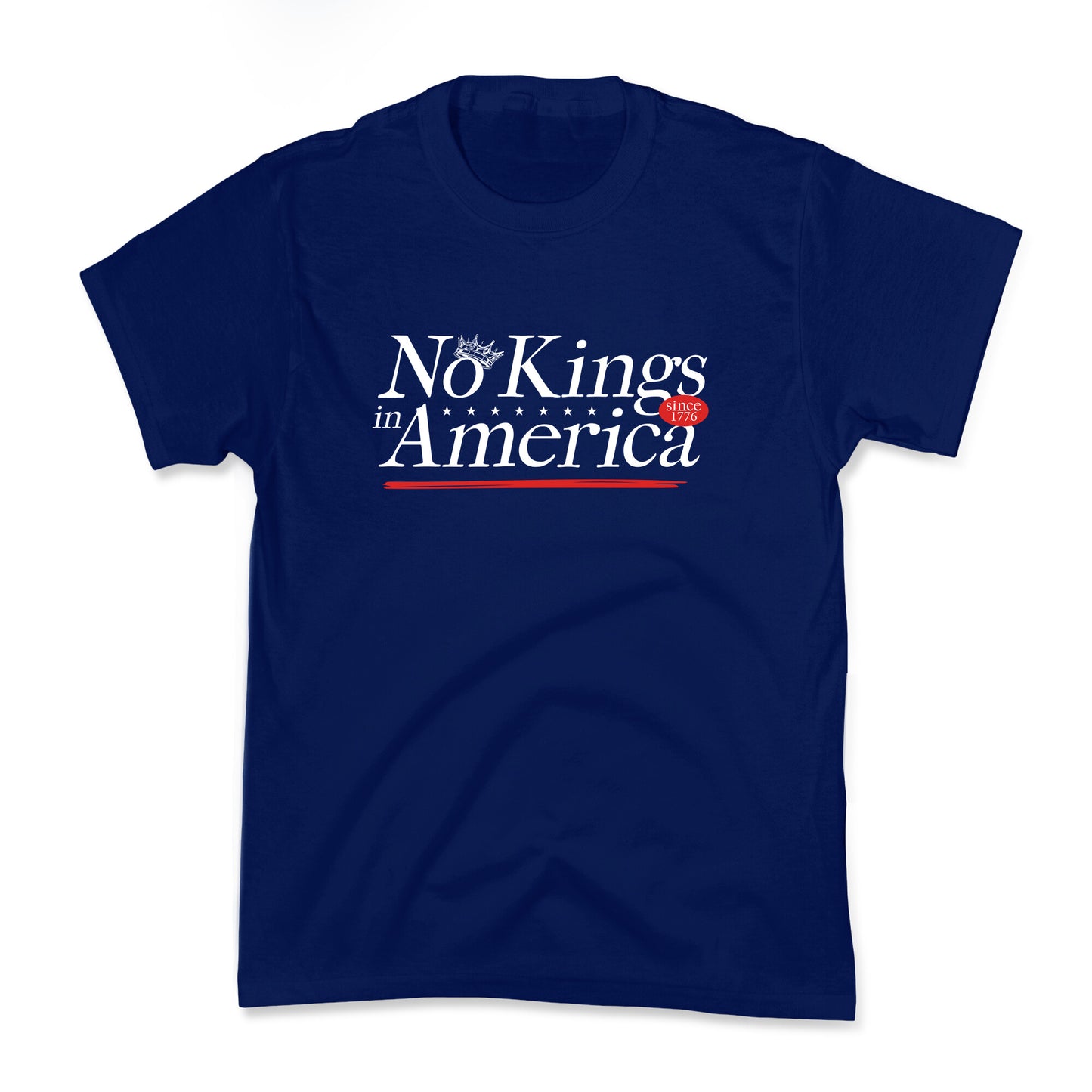 No Kings In America Anti Trump Kids Tee