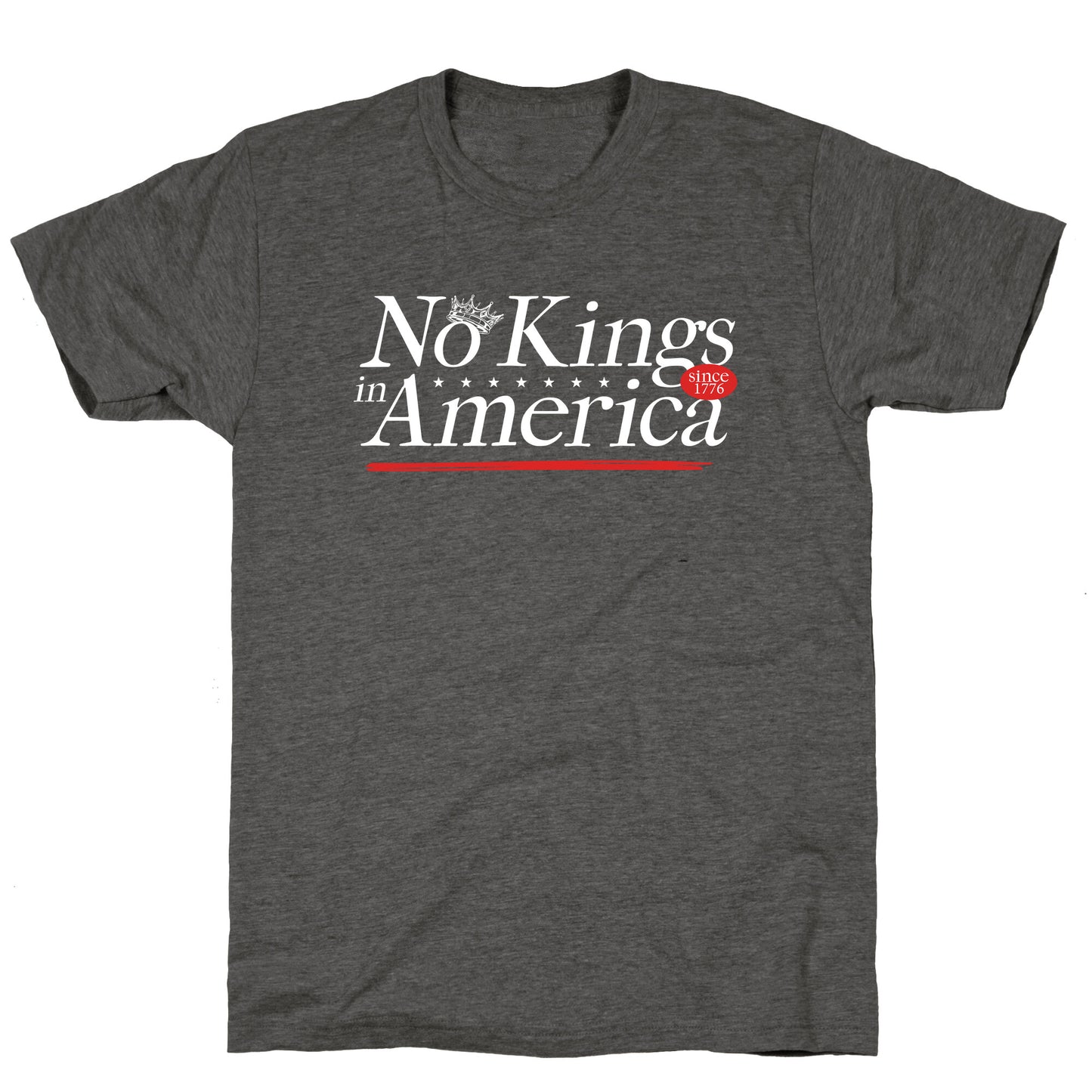 No Kings In America Anti Trump Unisex Triblend Tee